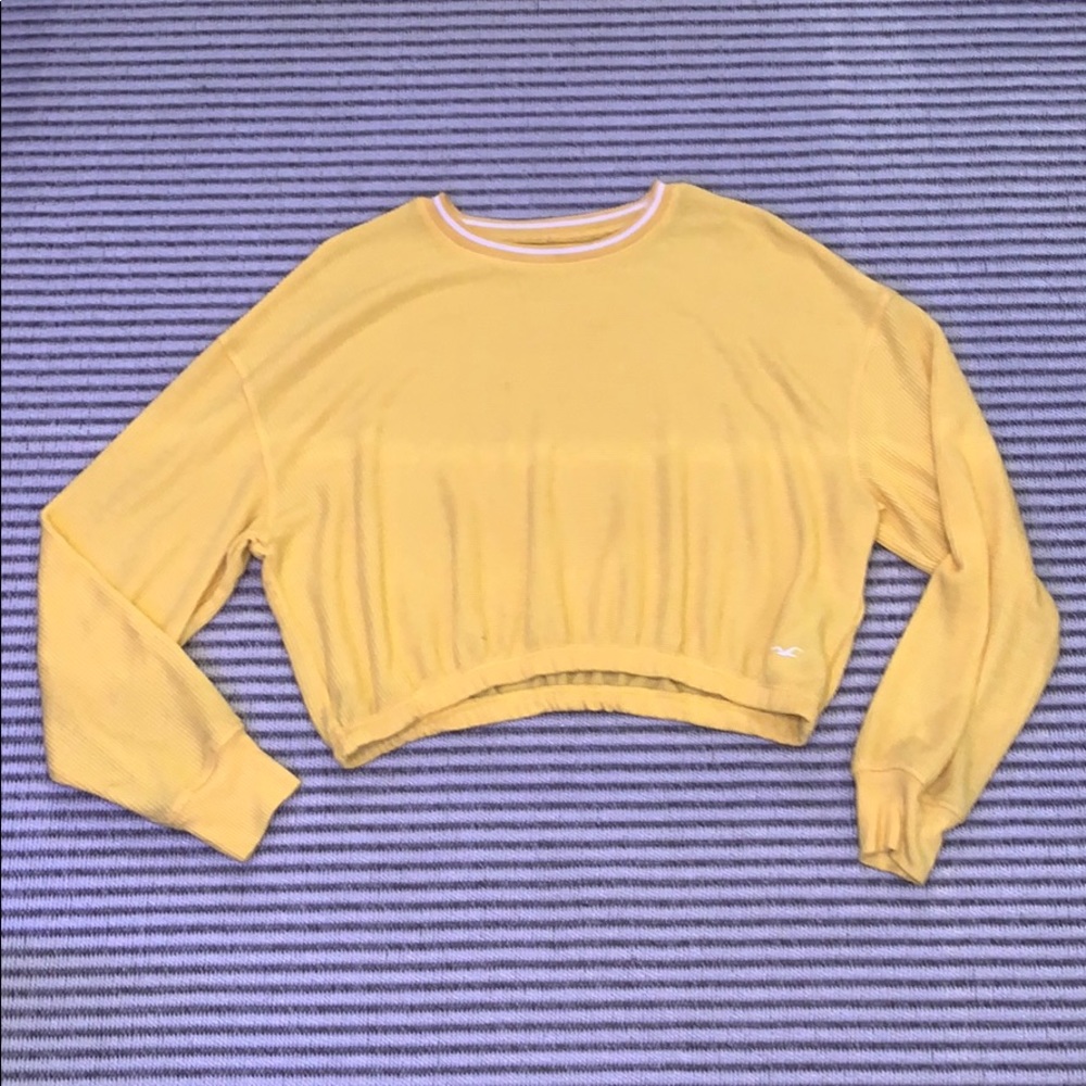 yellow crop top
